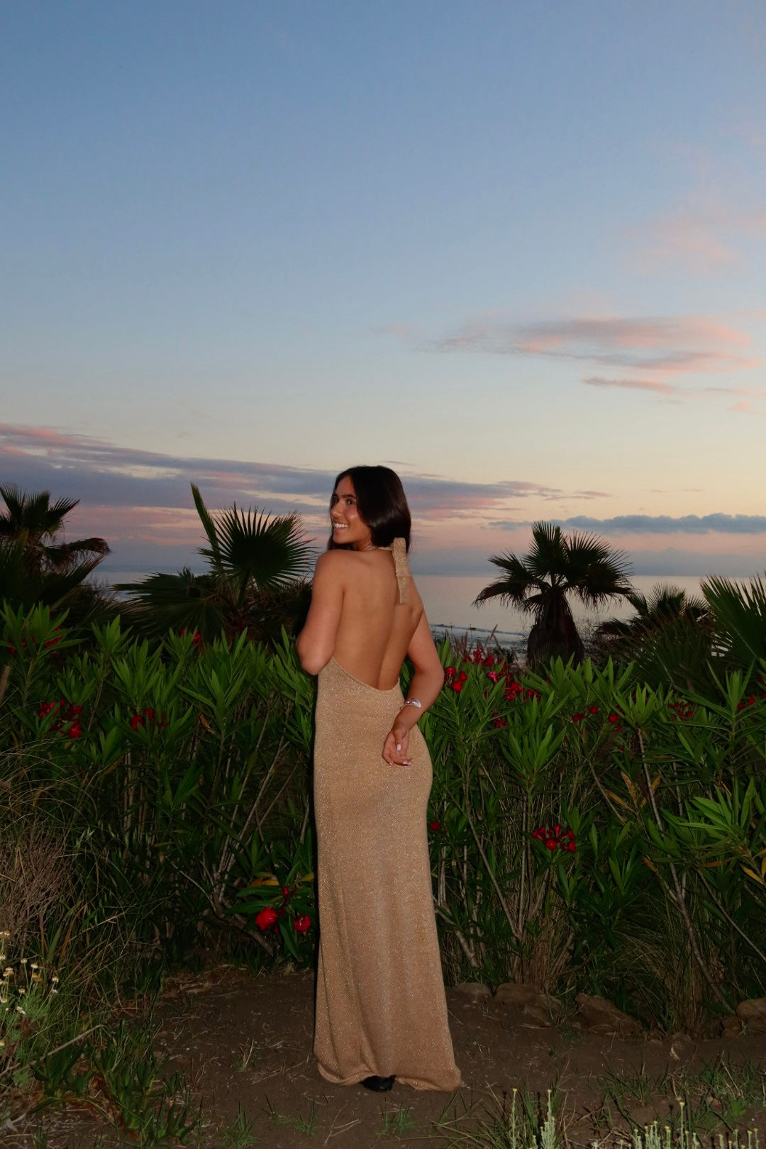 Golden Helia Dress