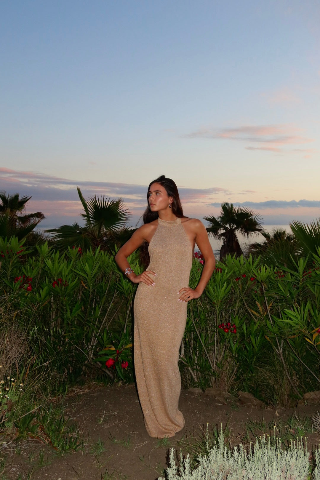 Golden Helia Dress