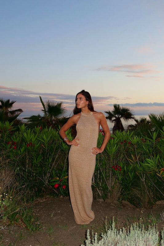 Golden Helia Dress
