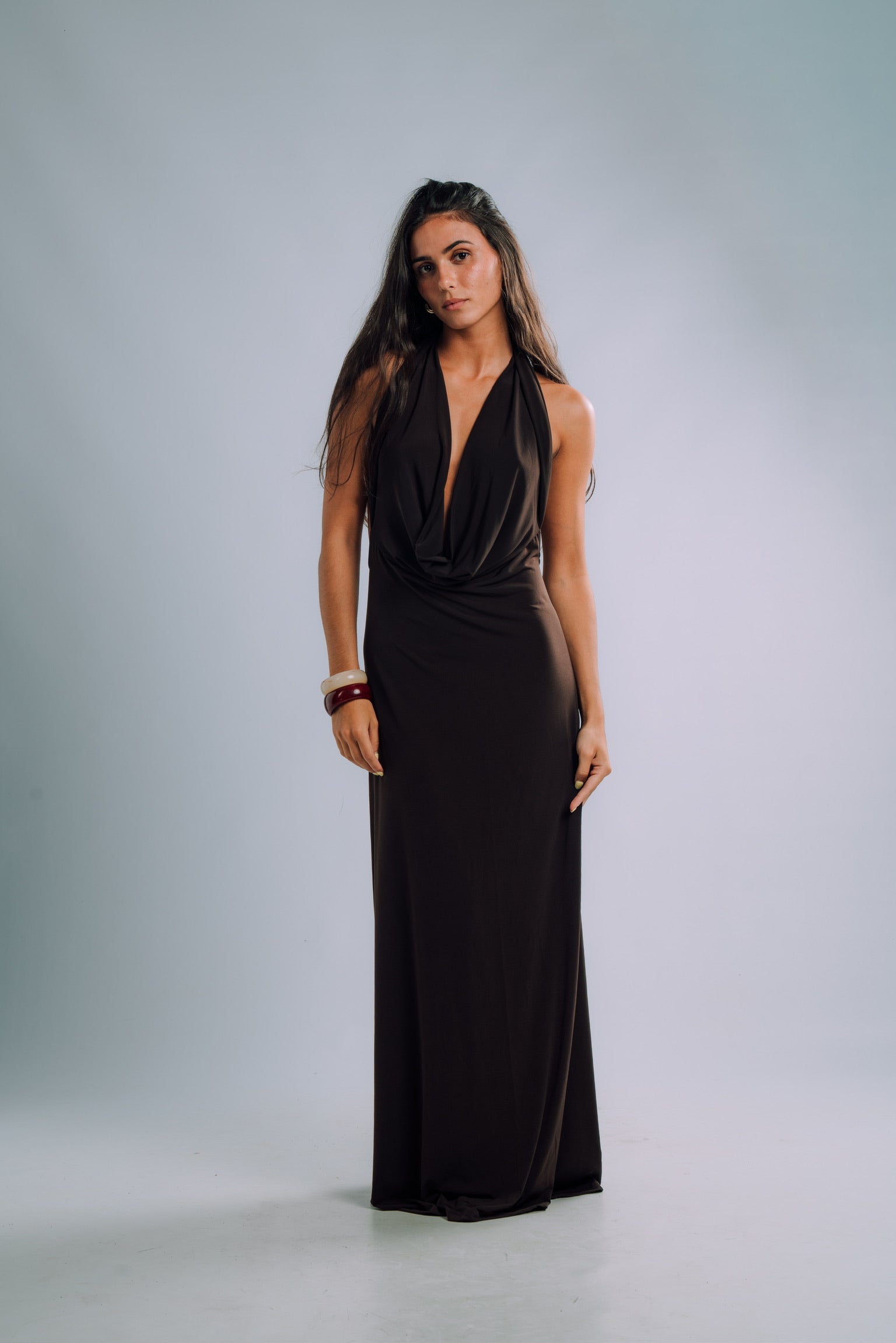 Mist Dress Brown